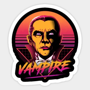 Retro Vampire Sticker